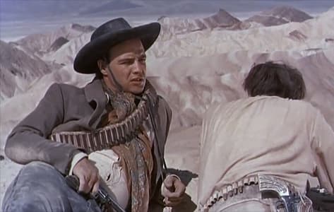 Marlon Brando en 'El rostro impenetrable', escena rodada en Death Valley