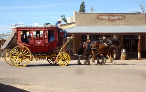 Imágen actual del pueblo de Tombstone en Arizona